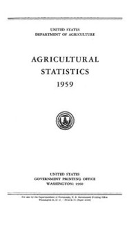  — Agricultural statistics 1959