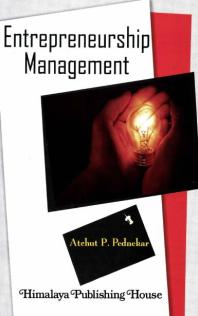 Atchut P. Pednekar — Entrepreneurship Management