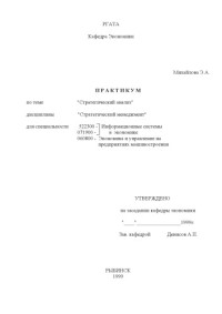 Михайлова Э.А. — Стратегический анализ: Практикум по дисциплине ''Стратегический менеджмент''