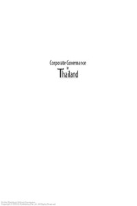 ; ; Sakulrat Montreevat. — Corporate governance in Thailand