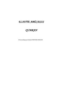 Qumran — Abecassis Eliette