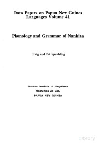 Spaulding & Spaulding — Nankina, Phonology and Grammar of