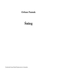 Śnieg — Pamuk Orhan