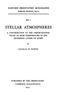 Cecilia Payne-Gaposchkin — Stellar atmospheres