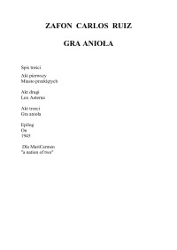 Carlos Ruiz Zafon — Gra Aniola