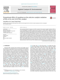 Sang Moon Lee & Sung Chang Hong — Promotional effect of vanadium on the selective catalytic oxidation of NH3 to N2 over Ce/V/TiO2 catalyst