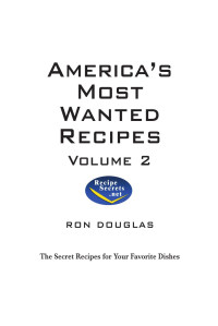 Ron Douglas — Americas Most Wanted Recipes: Volume 2