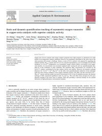 Jin Zhang — Static and dynamic quantification tracking of asymmetric oxygen vacancies in copper-ceria catalysts with superior catalytic activity