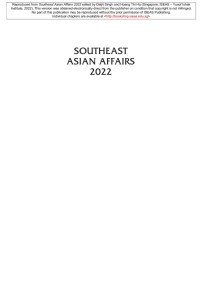 Daljit Singh, Hoang Thi Ha — Southeast Asian Affairs 2022