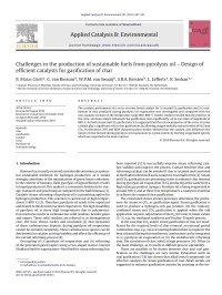 B. Matas GÃ¼ell — Challenges in the production of sustainable fuels from pyrolysis oil â€“ Design of efficient catalysts for gasification of char