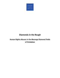 Human Rights Watch — Diamonds in the Rough; Human Rights Abuses in the Marange Diamond Fields of Zimbabwe (2009)