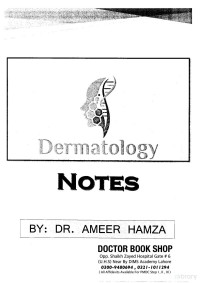 Ameer Hamza — DIMS Notes: Dermatology