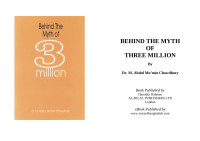 Dr. M. Abdul Mu’min Chowdhury — Behind the myth of 3 million