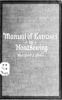 Blair, Margaret J. (Margaret Josephine), b. 1863 — Manual of exercises in hand sewing