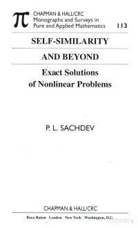 Sachdev — Self-similarity and beyond.. Exact solutions of nonlinear problems (2000)