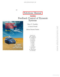 Franklin, Powell & Emami-Naeini — Feedb Control of Dinamic Systems, 6th ed. (SOLUTIONS MANUAL)