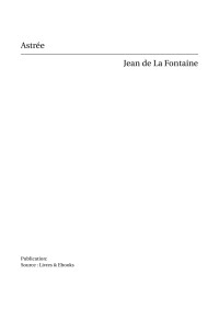 Jean de La Fontaine — Astrée
