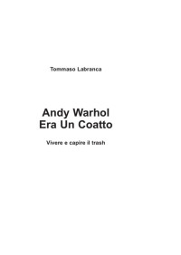 Tommaso Labranca — Andy Warhol era un coatto
