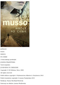 Wrócę po Ciebie — Guillaume Musso