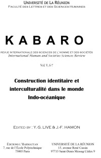 Y.-S Live et J.-F Hamon — Construction identitaire et interculturalit dans le monde Indo-ocanique