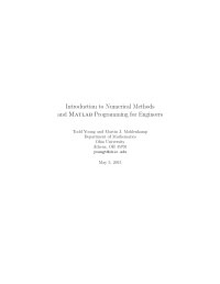 Young T. — Introduction to Numerical Methods.MatLAB Programming for Engineers 2015