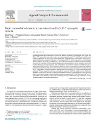 Cilai Tang & Yingping Huang & Zengqiang Zhang & Jianjun Chen & Hui Zeng & Yong H. Huang — Rapid removal of selenate in a zero-valent iron/Fe3O4/Fe2+ synergetic system