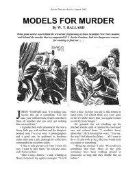 W.T. Ballard — MODELS FOR MURDER