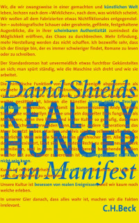 Shields, David — Reality Hunger