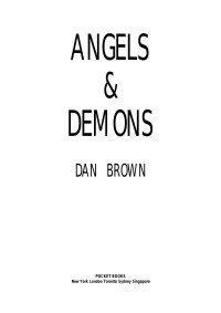 Dirk Ombo — Brown, Dan - Angels and Demons.doc