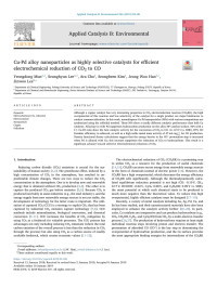 Yeongdong Mun & Seunghyun Lee & Ara Cho & Seongbeen Kim & Jeong Woo Han & Jinwoo Lee — Cu-Pd alloy nanoparticles as highly selective catalysts for efficient electrochemical reduction of CO2 to CO