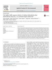 Sergii Pylypko & Salem Ould-Amara & Anicet Zadick & Eddy Petit & Marian Chatenet & Marc Cretin & Umit B. Demirci — The highly stable aqueous solution of sodium dodecahydro-closo-dodecaborate Na2B12H12 as a potential liquid anodic fuel