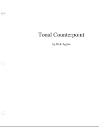 Rick Applin — Tonal Counterpoint