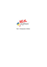 Fletcher Heisler — Real Python Part 1: Introduction to Python