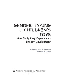 Weisgram, Erica S.;Dinella, Lisa M.; — Gender Typing of Children's Toys