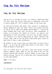 merci — Coq Au Vin Recipe