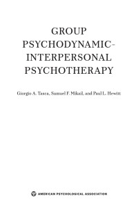 Tasca, Giorgio A. & Mikail, Samuel F. & Hewitt, Paul L. — Group Psychodynamic-Interpersonal Psychotherapy