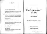 Baudrillard, Jean — The Conspiracy of Art