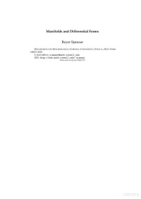 Reyer Sjamaar — Manifolds and Differential Forms