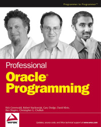 Greenwald, Rick. — Professional Oracle Programming