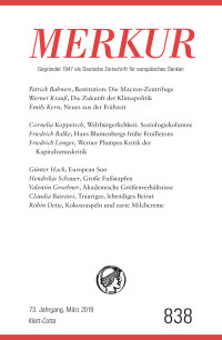 Christian Demand; — MERKUR Gegrndet 1947 als Deutsche Zeitschrift fr europisches Denken - 2019-3