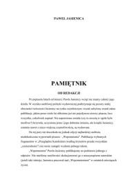 Pamiętnik — Jasienica Paweł