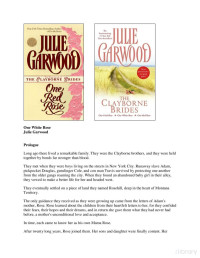 GARWOOD, Julie — One red rose