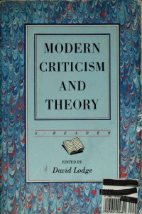 Lodge, David — Modern Criticism and Theory