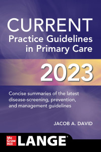 Jacob A. David — CURRENT Practice Guidelines in Primary Care 2023