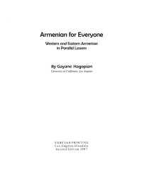 Shea — Armenian for Everyone - Western and Eastern Armenian in Parallel Lessons (Hagopian).djvu