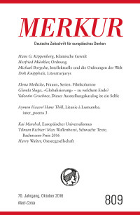 Christian Demand; — MERKUR Deutsche Zeitschrift für europäisches Denken - 2016-10