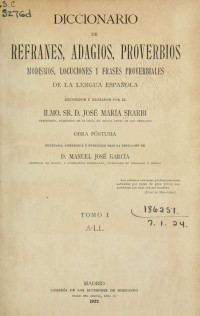 Jose Maria Sbarbi Y Osuna — Diccionario De Refranes(c.2)