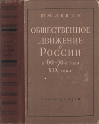 Шнеер Менделевич Левин — Общественное движение в России в 60 – 70-е годы XIX века