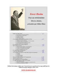 Enver Hoxha, Gilbert Mury — Enver Hoxha Face au révisionnisme Œuvres choisies