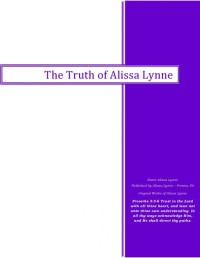 Alissa Lynne Griffith — The Truth of Alissa Lynne I